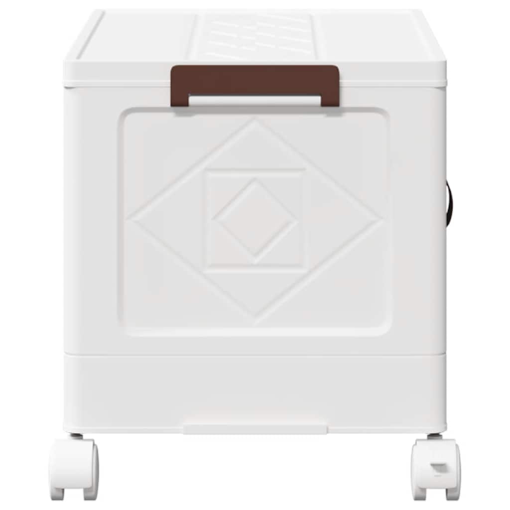 Opbergbox stapelbaar met wielen 28 L 48x29,5x33 cm