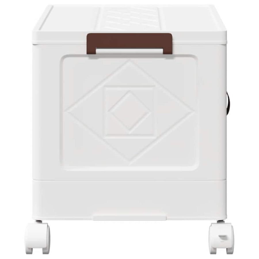 Opbergbox stapelbaar met wielen 28 L 48x29,5x33 cm