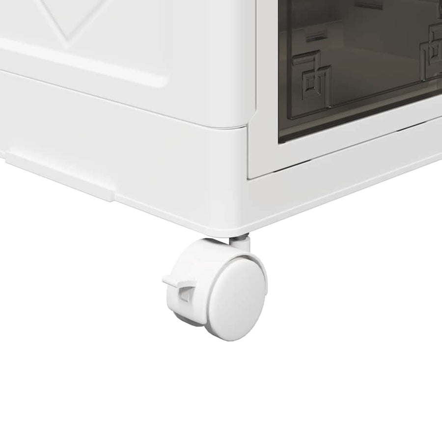 Opbergbox stapelbaar met wielen 28 L 48x29,5x33 cm