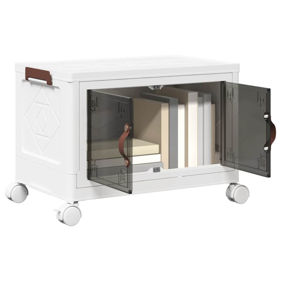 Opbergbox stapelbaar met wielen 28 L 48x29,5x33 cm