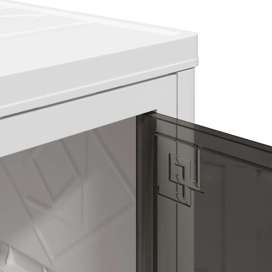 Opbergbox stapelbaar met wielen 3-laags 28 L 48,5x29,5x86 cm