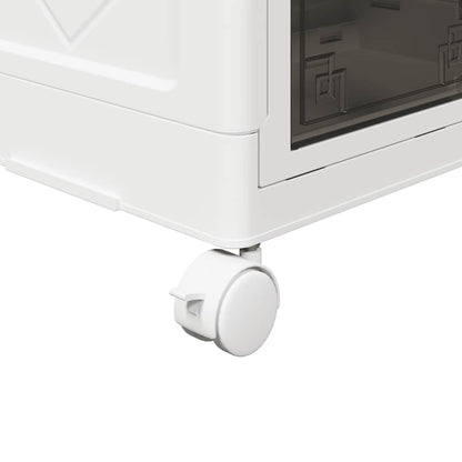 Opbergbox stapelbaar met wielen 3-laags 75 L 69x39,5x110,5 cm