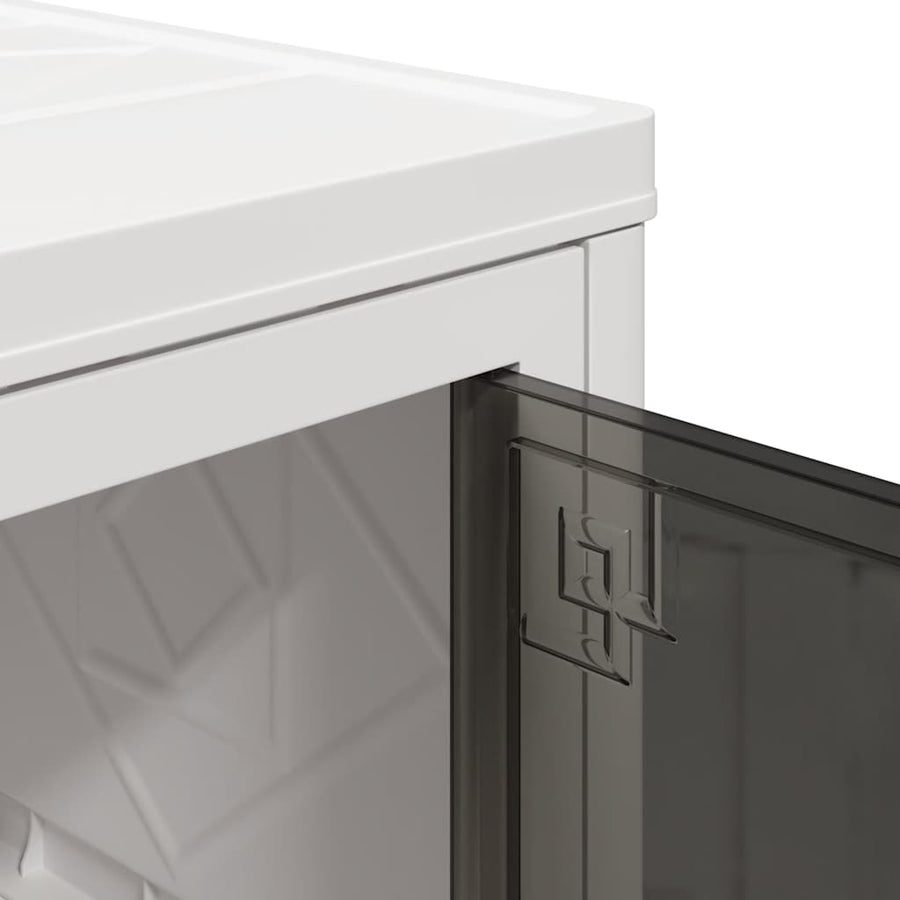 Opbergbox stapelbaar met wielen 4-laags 28 L 48,5x29,5x112,5 cm