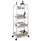 Opbergtrolley 4-laags 37x28x95 cm acryl transparant