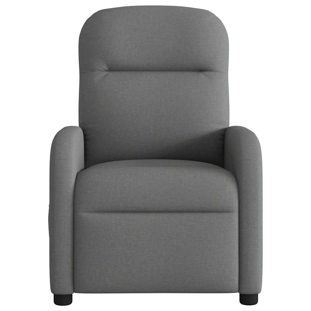 Fauteuil elektrisch verstelbaar stof donkergrijs