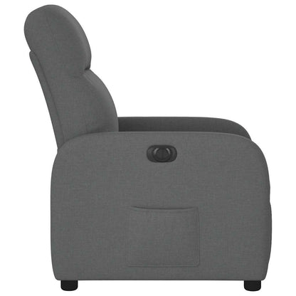 Fauteuil elektrisch verstelbaar stof donkergrijs