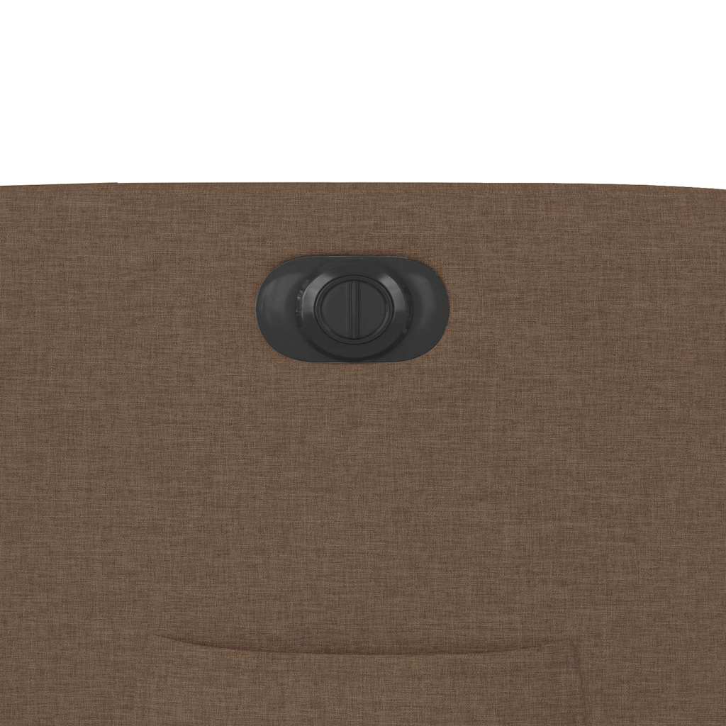 Fauteuil verstelbaar elektrisch stof bruin