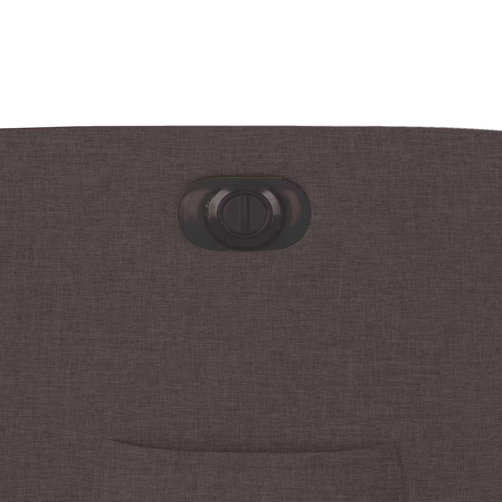 Fauteuil verstelbaar elektrisch stof donkerbruin