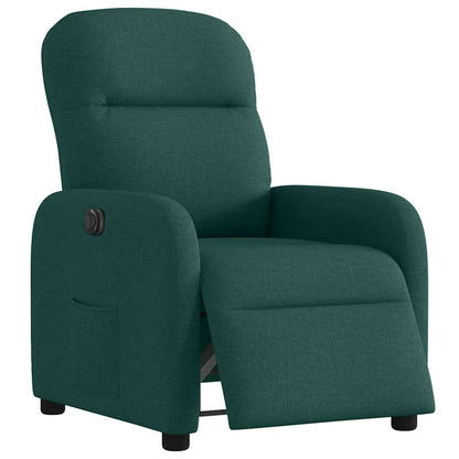 Fauteuil verstelbaar elektrisch stof donkergroen
