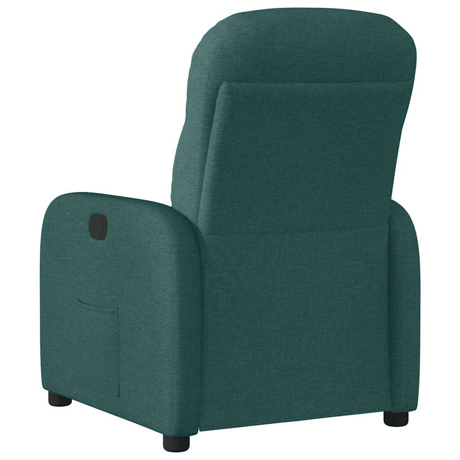 Fauteuil verstelbaar elektrisch stof donkergroen