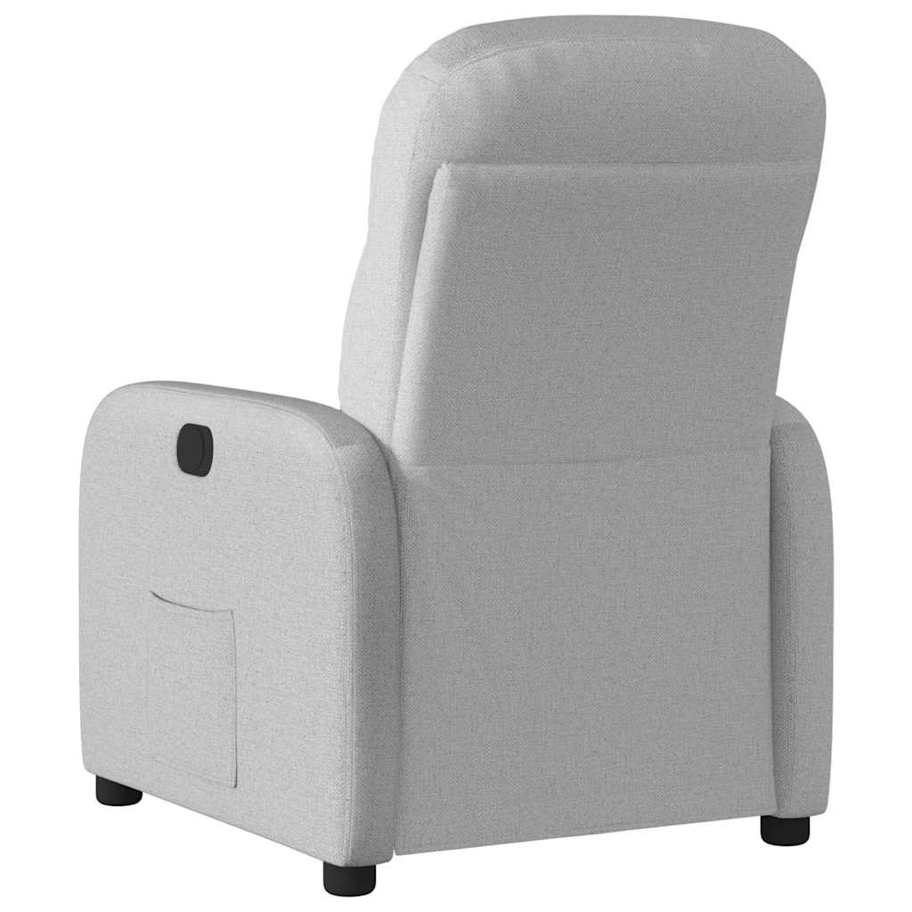 Fauteuil elektrisch verstelbaar stof wolk grijs