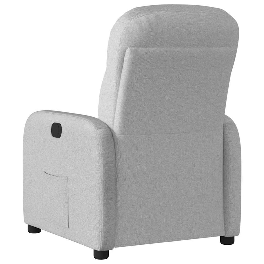 Fauteuil elektrisch verstelbaar stof wolk grijs