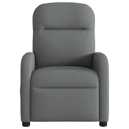 Massagestoel elektrisch verstelbaar stof donkergrijs