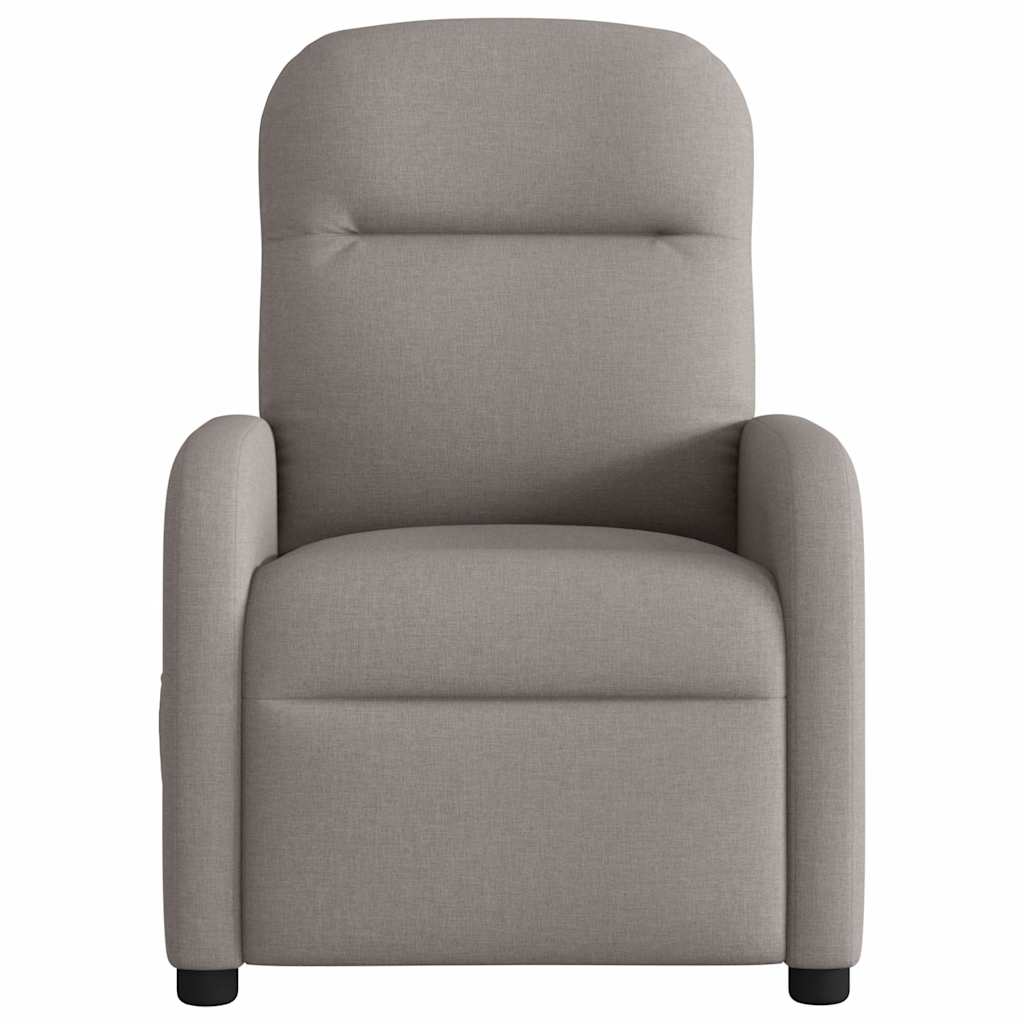 Massagestoel elektrisch verstelbaar stof taupe