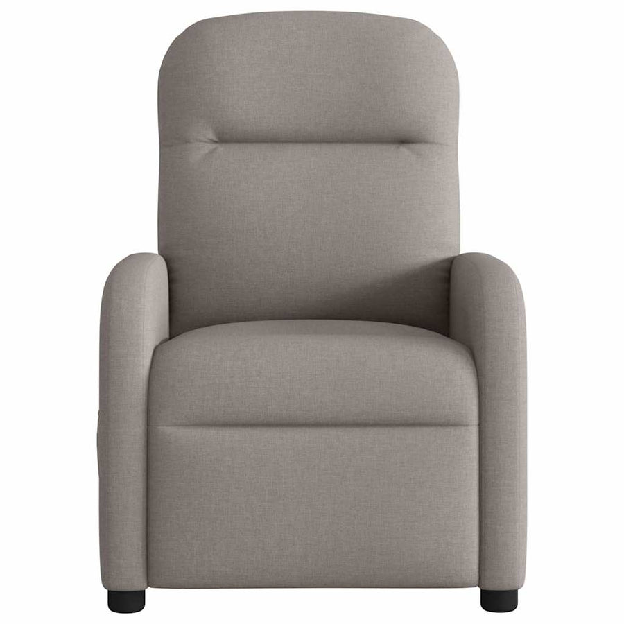 Massagestoel elektrisch verstelbaar stof taupe