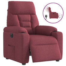 Fauteuil Verstelbaar Elektrisch Stof Wijnrood 1 Nee