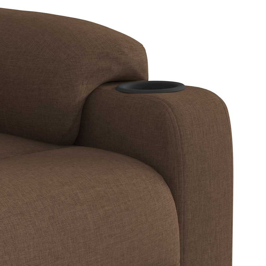 Fauteuil Verstelbaar Elektrisch Stof Bruin 1 Nee