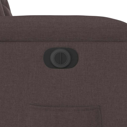 Fauteuil Verstelbaar Elektrisch Stof Donkerbruin 1 Nee