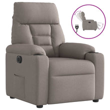 Fauteuil Verstelbaar Elektrisch Stof Taupe 1 Nee