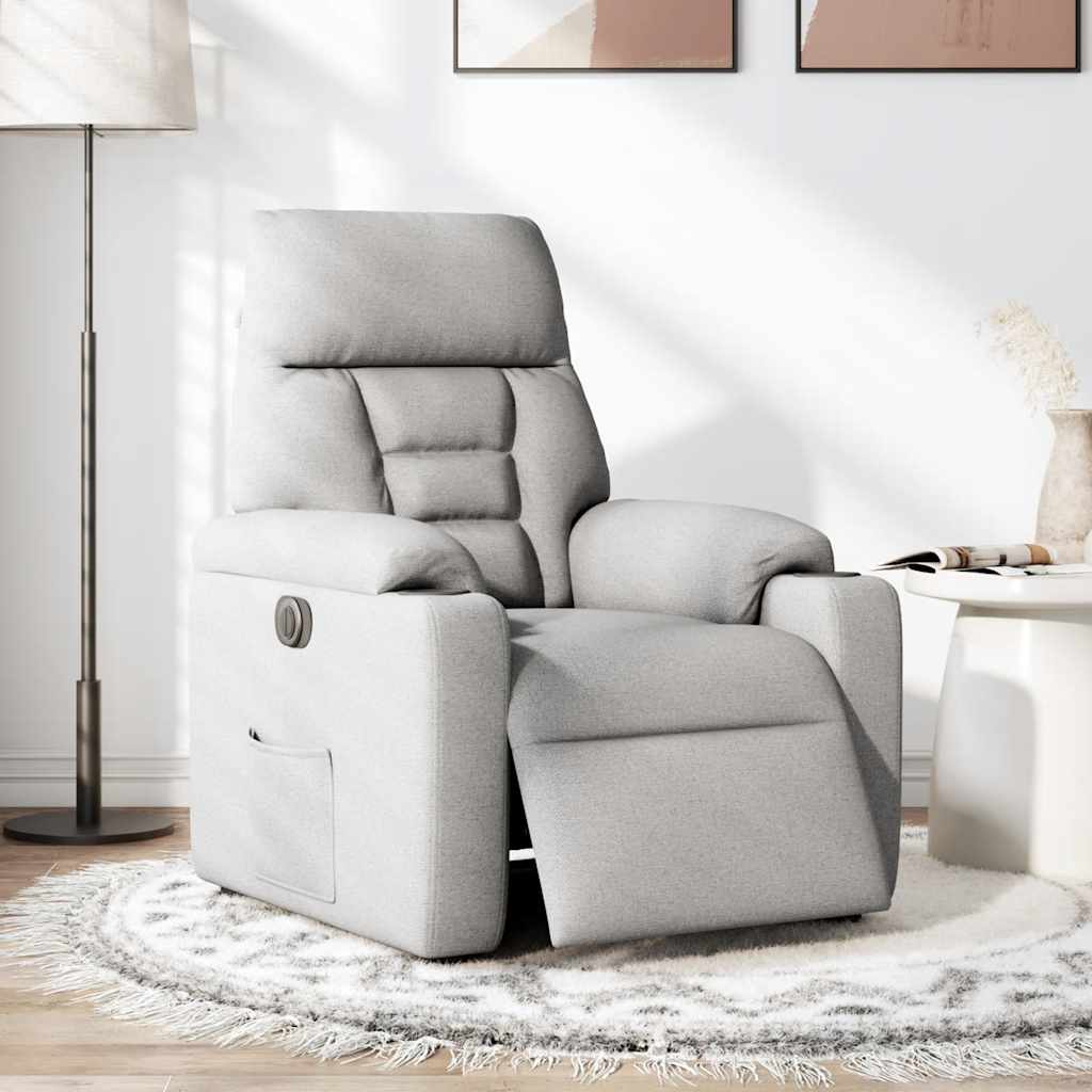 Fauteuil Stof Wolk Grijs Wolkengrijs Nee Elektrisch verstelbaar