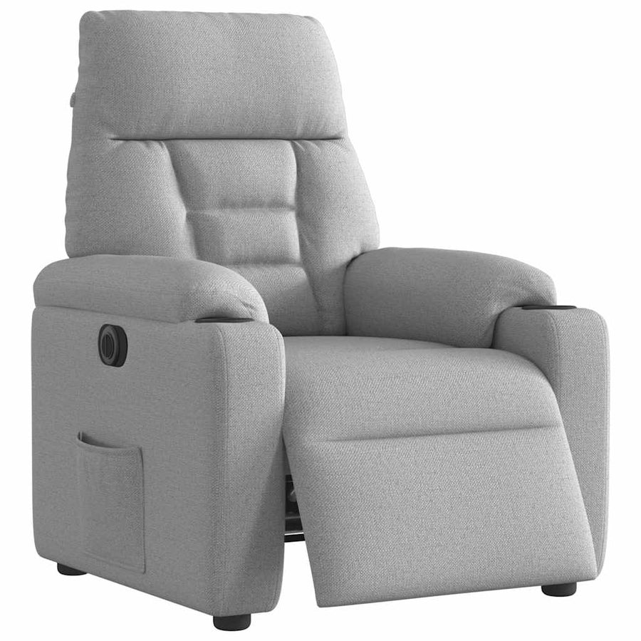 Fauteuil Stof Wolk Grijs Wolkengrijs Nee Elektrisch verstelbaar