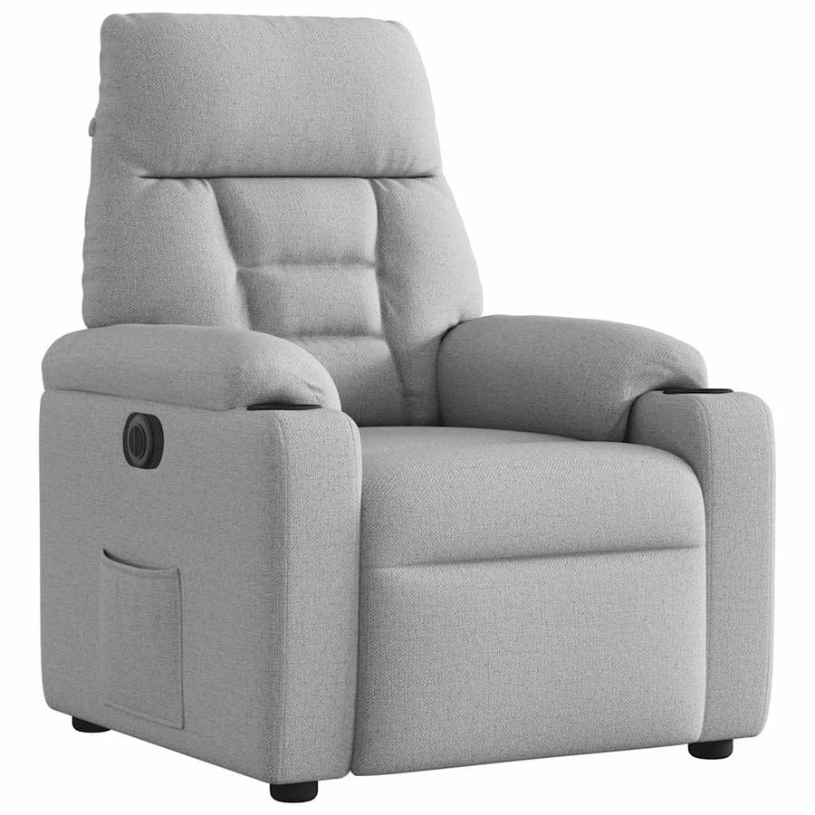 Fauteuil Stof Wolk Grijs Wolkengrijs Nee Elektrisch verstelbaar