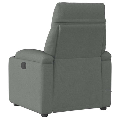 Massagestoel Stof Donkergrijs Ja Elektrisch verstelbaar