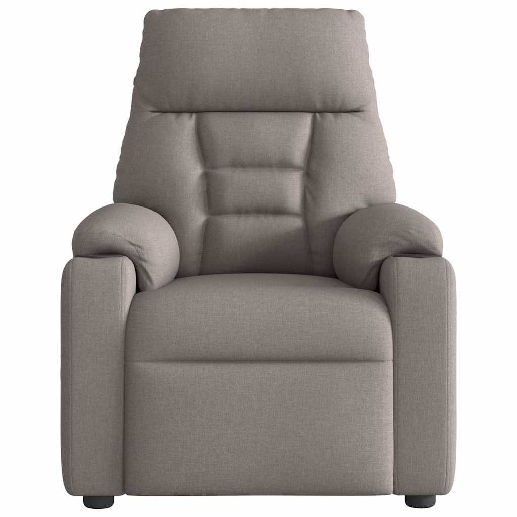 Massagestoel Stof Taupe Ja Elektrisch verstelbaar
