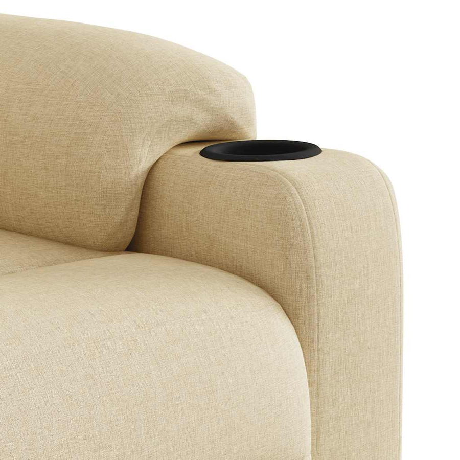 Massagestoel Stof Kleurig Crème Ja Elektrisch verstelbaar