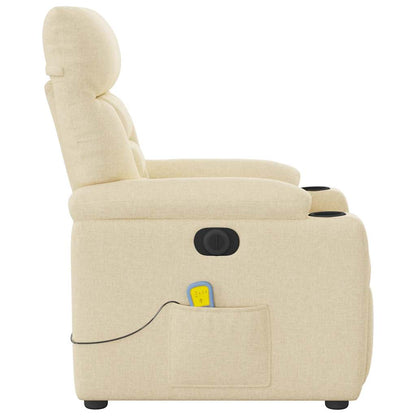 Massagestoel Stof Kleurig Crème Ja Elektrisch verstelbaar