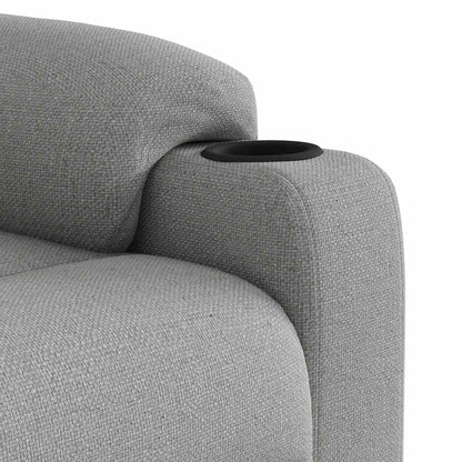 Massagestoel elektrisch verstelbaar stof wolk grijs