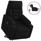 Electric Recliner Chair, Black Fabric