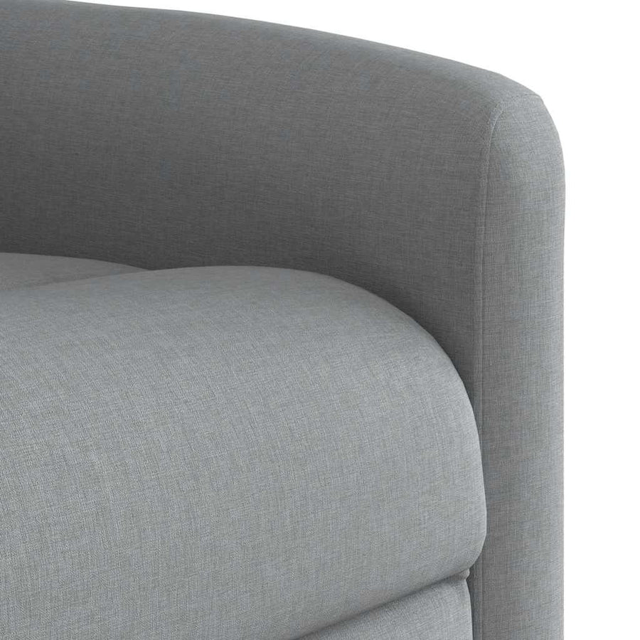 Fauteuil elektrisch verstelbaar stof lichtgrijs