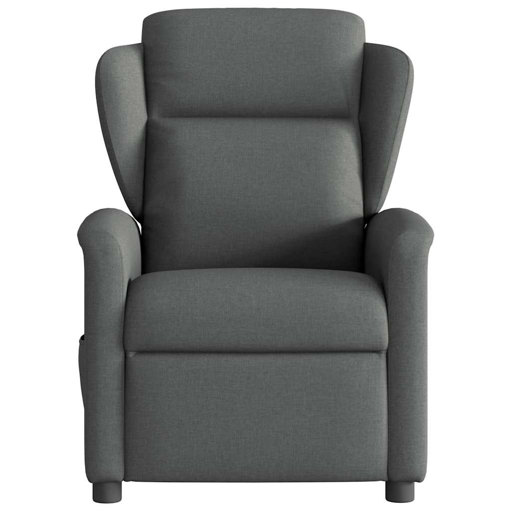 Fauteuil elektrisch verstelbaar stof donkergrijs