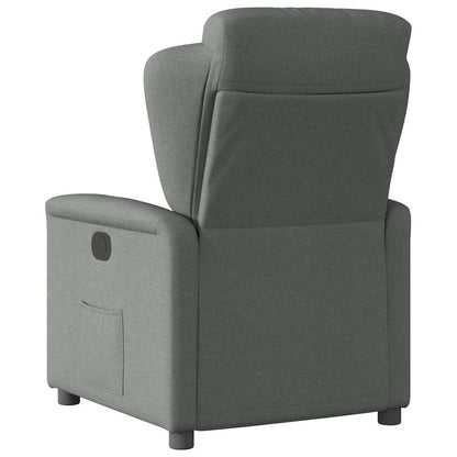 Fauteuil elektrisch verstelbaar stof donkergrijs