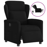 Fauteuil elektrisch verstelbaar stof zwart