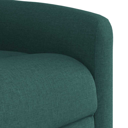 Fauteuil verstelbaar elektrisch stof donkergroen