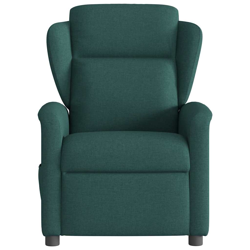 Fauteuil verstelbaar elektrisch stof donkergroen
