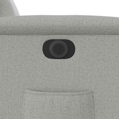 Fauteuil elektrisch verstelbaar stof wolk grijs