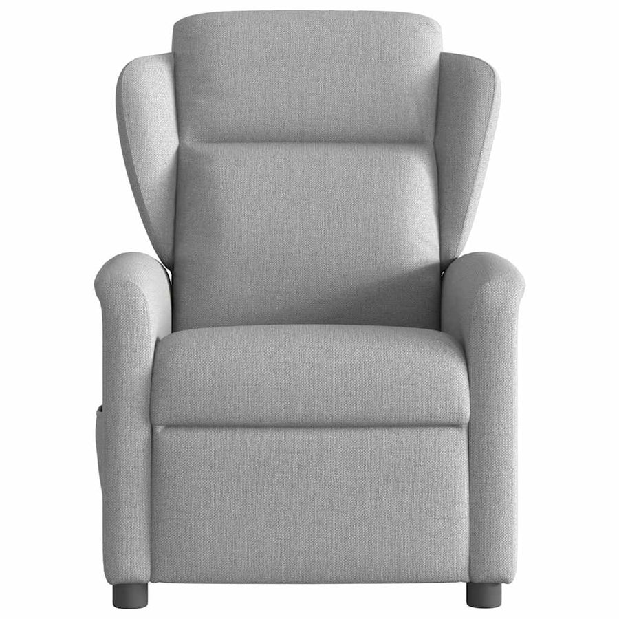 Fauteuil elektrisch verstelbaar stof wolk grijs
