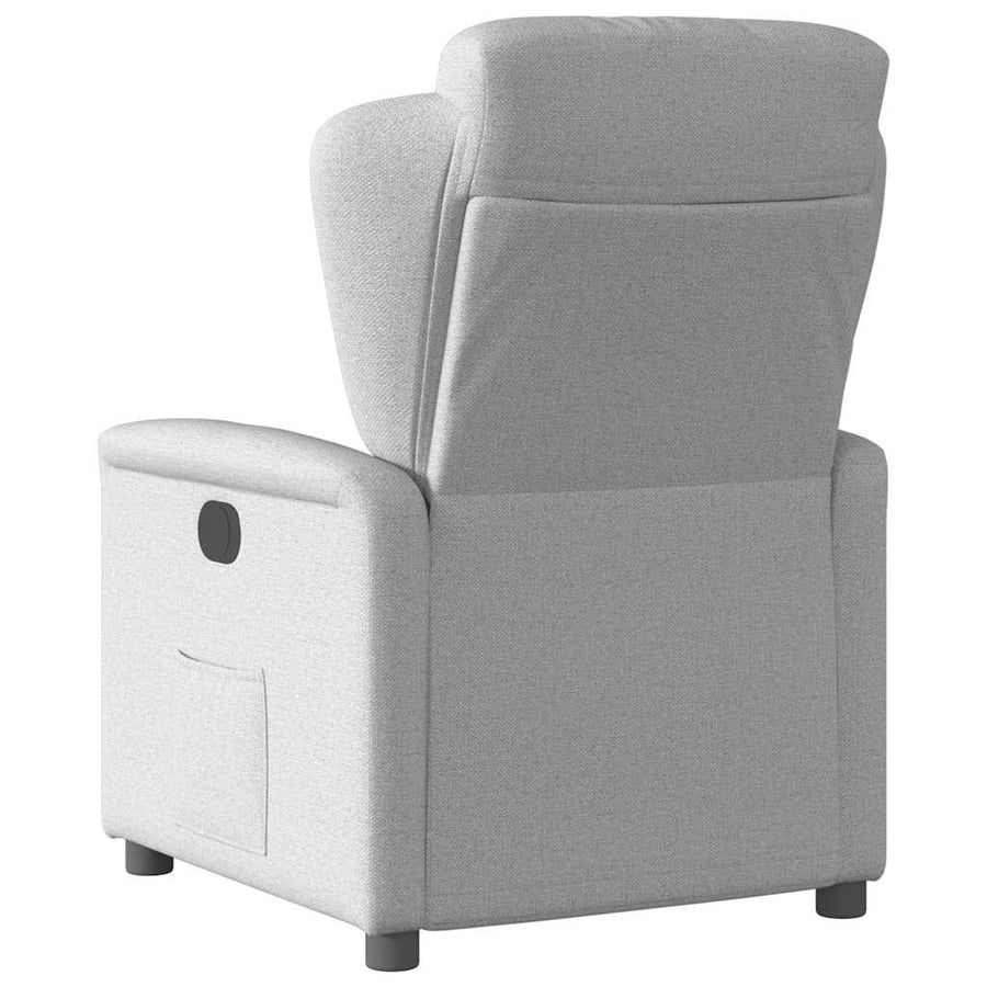 Fauteuil elektrisch verstelbaar stof wolk grijs