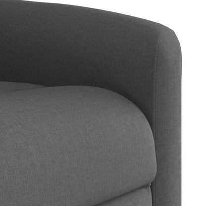 Massagestoel elektrisch verstelbaar stof donkergrijs