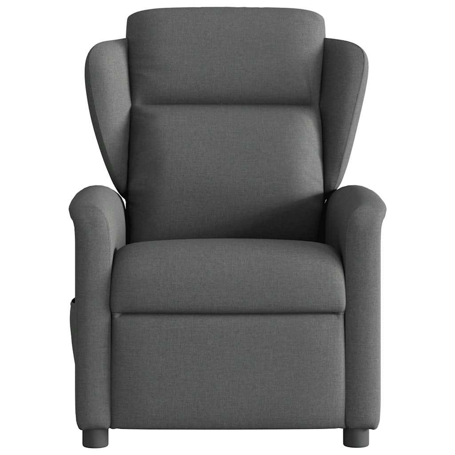 Massagestoel elektrisch verstelbaar stof donkergrijs