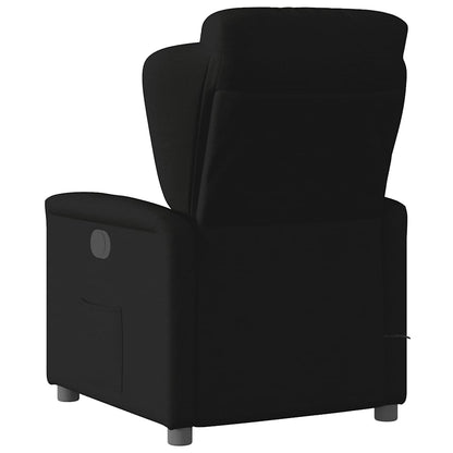 Massagestoel elektrisch verstelbaar stof zwart