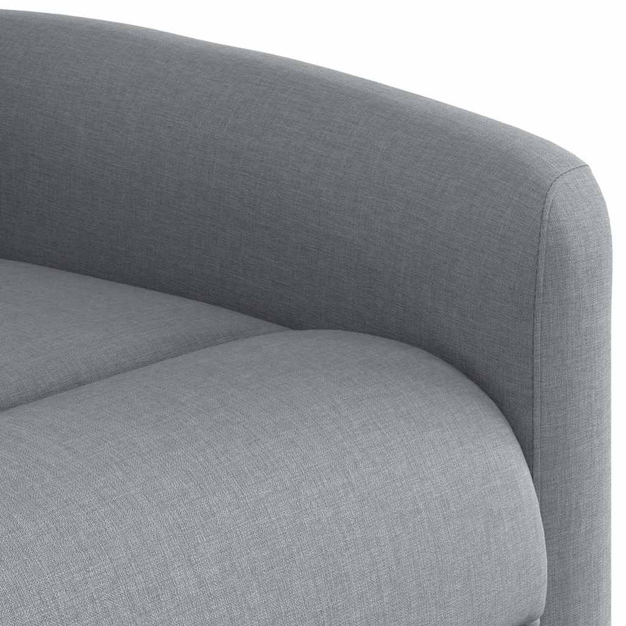 Fauteuil elektrisch verstelbaar stof lichtgrijs
