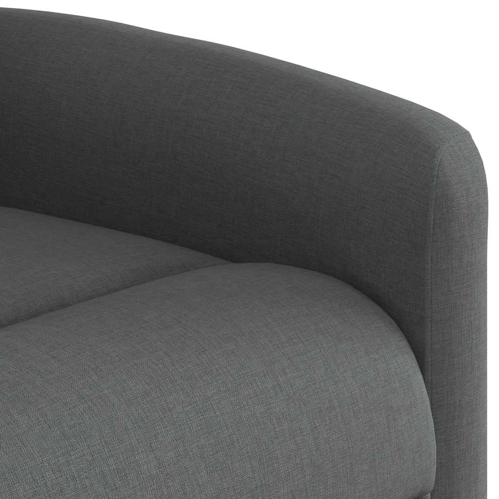 Fauteuil elektrisch verstelbaar stof donkergrijs