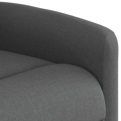 Fauteuil elektrisch verstelbaar stof donkergrijs