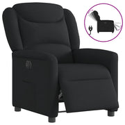 Fauteuil elektrisch verstelbaar stof zwart