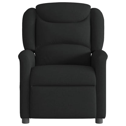 Fauteuil verstelbaar elektrisch stof zwart