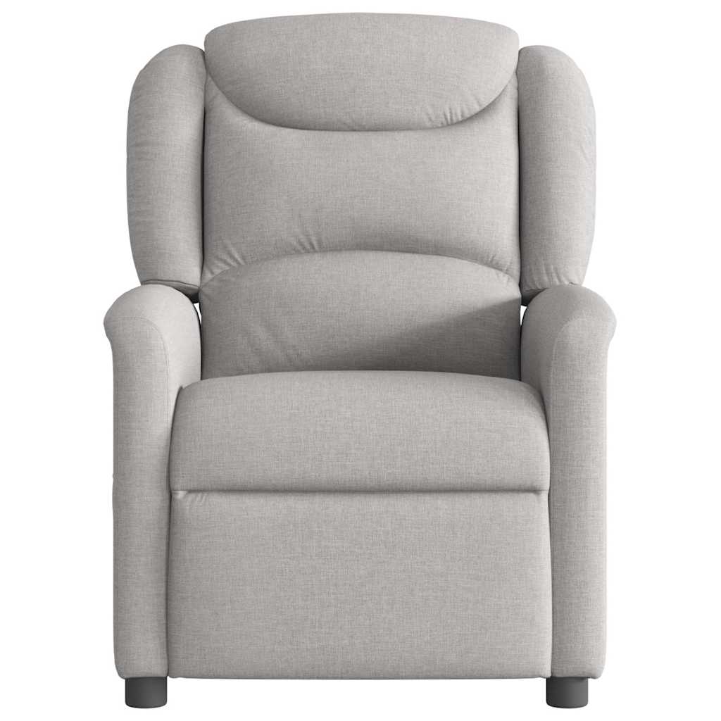 Fauteuil elektrisch verstelbaar stof wolk grijs